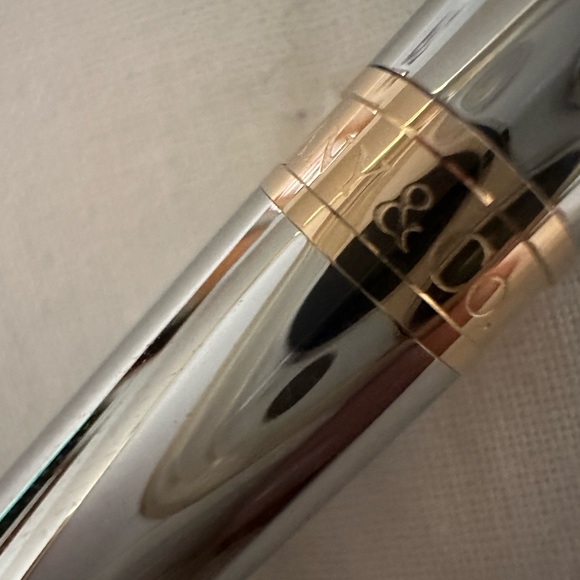 Tiffany & Co Sterling Silver With Gold Vermeil Ballpoint Pen - Picture 3 of 4